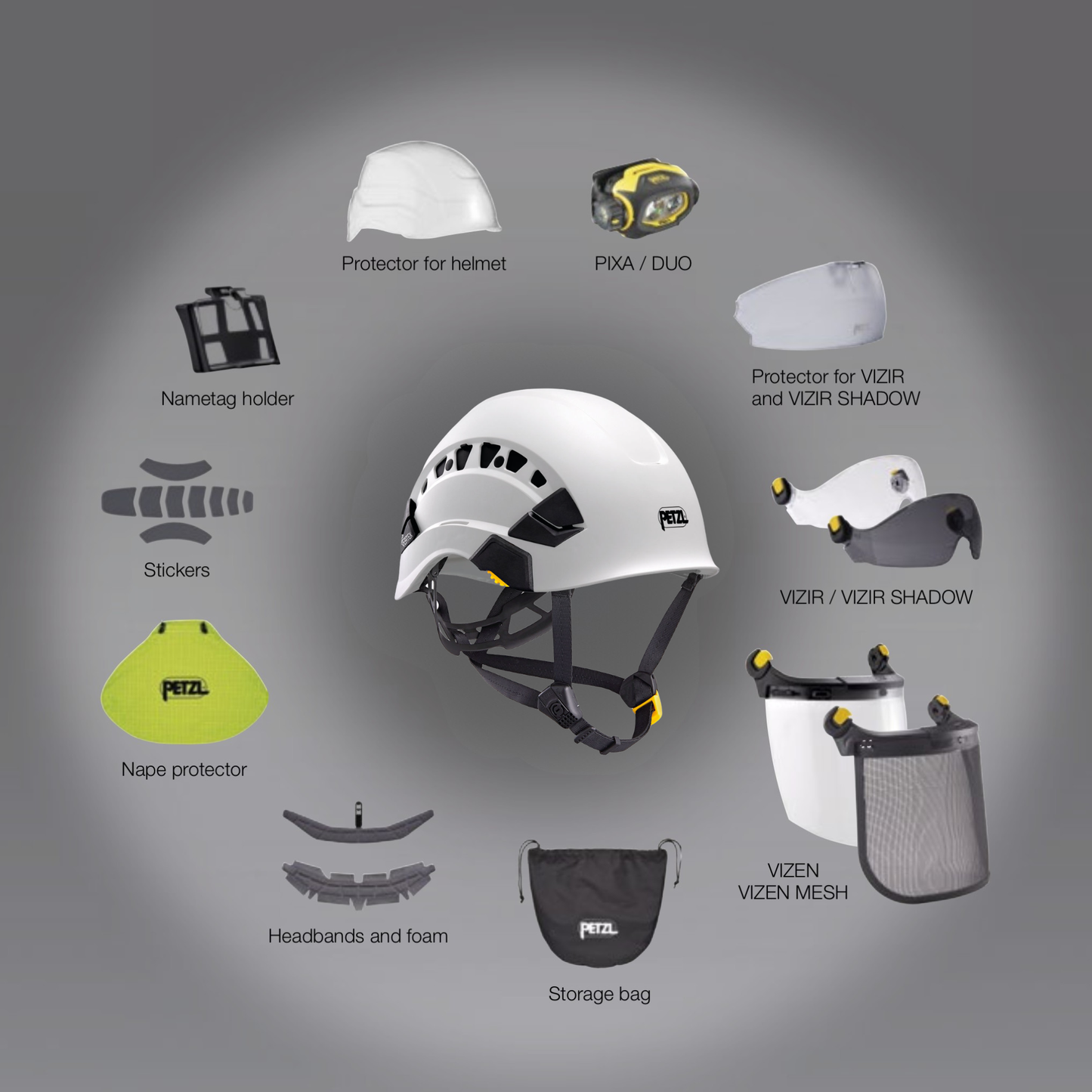 Casco Petzl VERTEX VENT para trabajos en altura y rescate